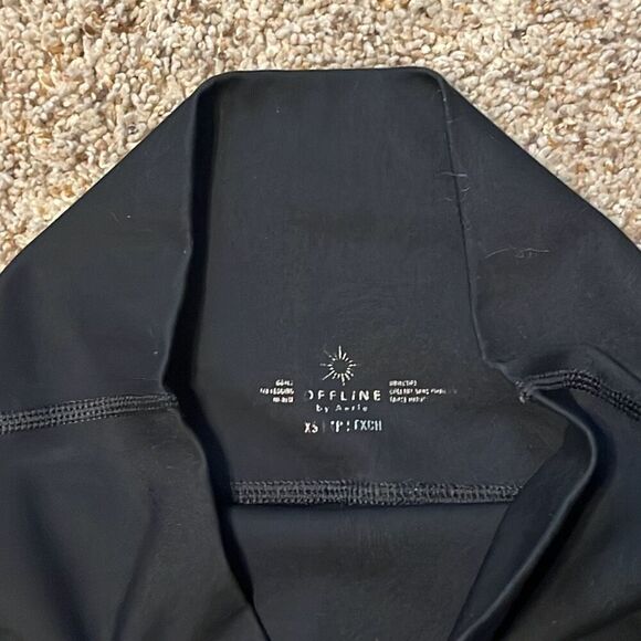 Offline by Aerie Black High Waist Leggings Size XS - Picture 4 of 5